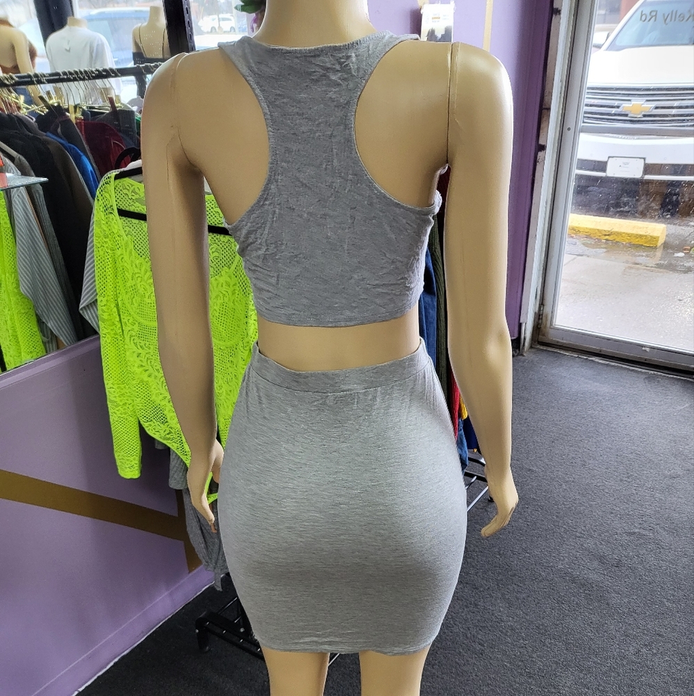 2 piece tube skirt with/ crop top, all $10.00 items are 2 for $15.00/ 3 for $25